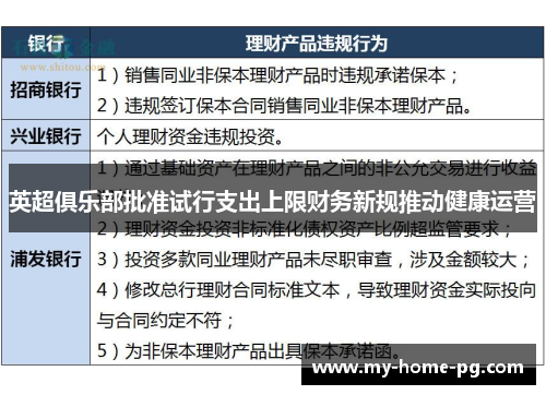 英超俱乐部批准试行支出上限财务新规推动健康运营 英超俱乐部批准试行支出上限财务新规推动健康运营